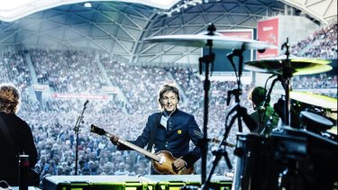 Paul McCartney performs in Melbourne in early December.