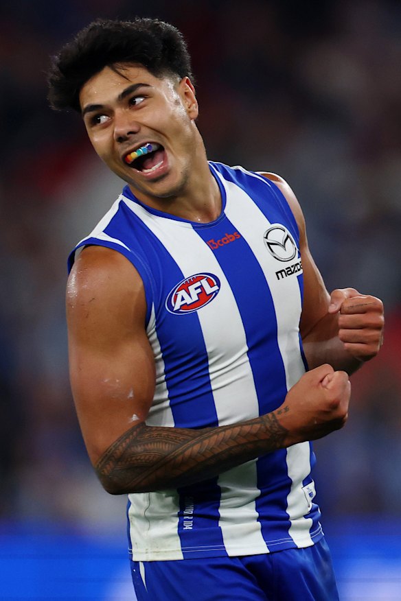 Paul Curtis kicked a career-high six goals for North Melbourne.