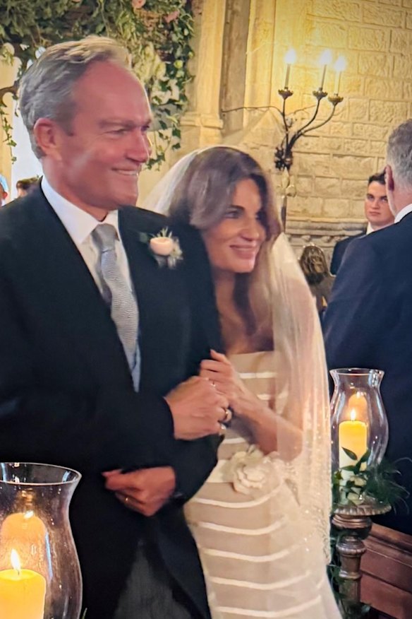 Jemima Goldsmith and Cameron O’Reilly were married in an intimate ceremony last month.