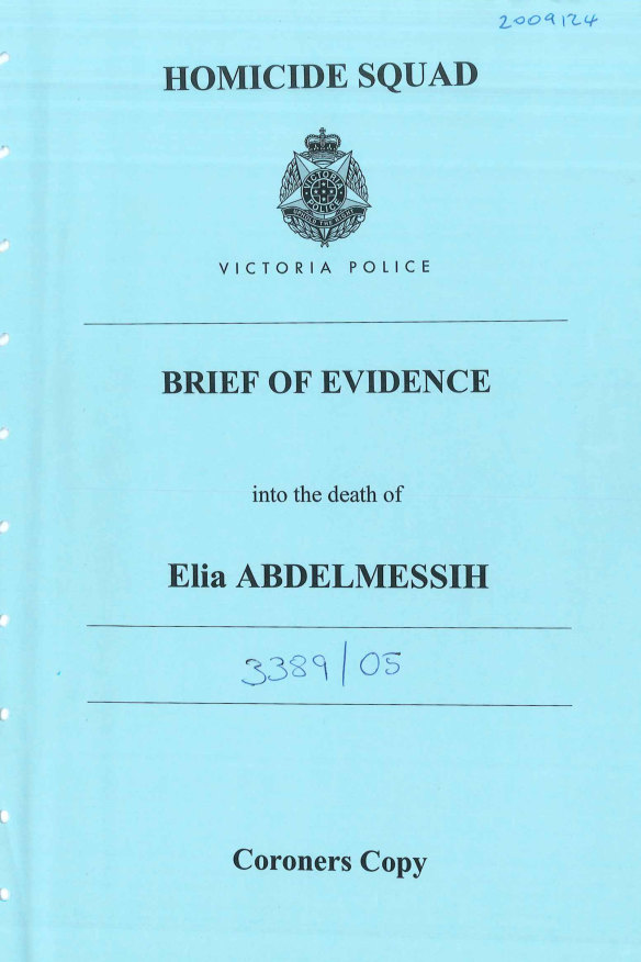 The police brief of evidence provided to The Age and Sydney Morning Herald by Coroner Paresa Spanos.