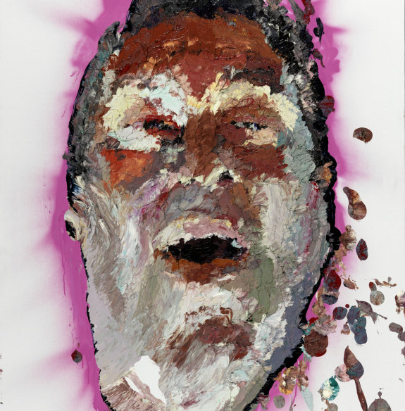 Quilty's 2009 Doug Moran National Portrait Prize-winning painting of Jimmy Barnes. 