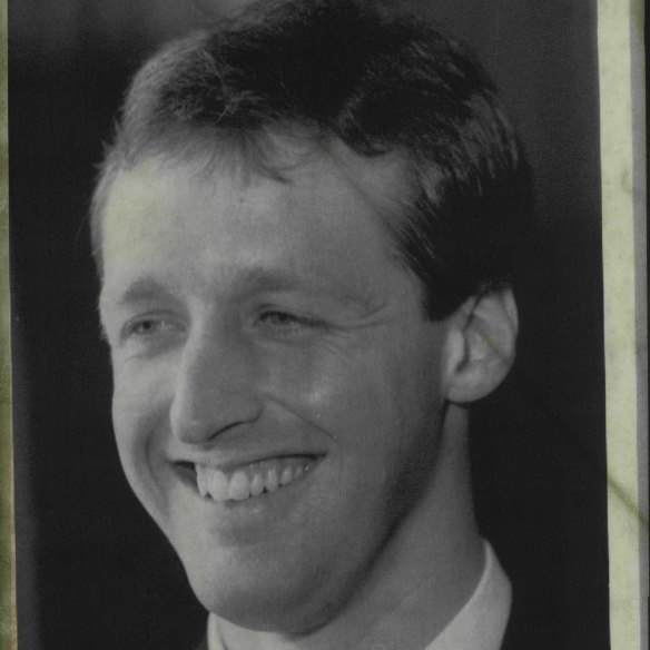 Michael Kilborn, from the University of NSW, when he was awarded the Rhodes Scholarship for 1985.