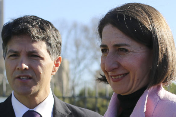 Ryde MP Victor Dominello with Premier Gladys Berejiklian.