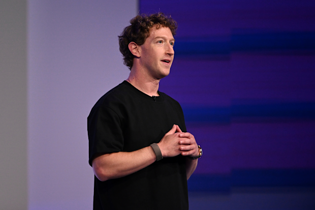 Meta CEO Mark Zuckerberg speaks during the company's Connect developer conference Wednesday, Sept. 17, 2025, in Menlo Park, Calif. (AP Photo/Nic Coury)
