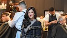 Small business owner Renee Baltov in Barberhood, Martin Place. 