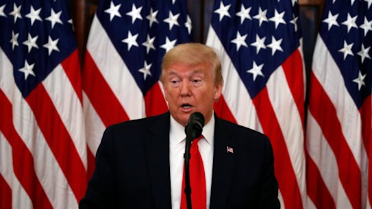 President Donald Trump said the pandemic was unforseen.