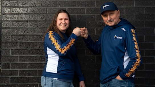 Elena and Vladimir Galiabovitch: “Training my daughter isn’t actually that different to training anyone else.” 