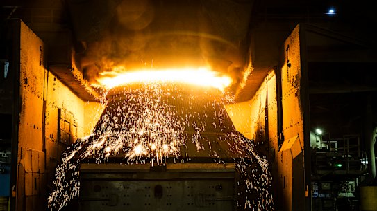 BlueScope has been making steel at Port Kembla for nearly 100 years.