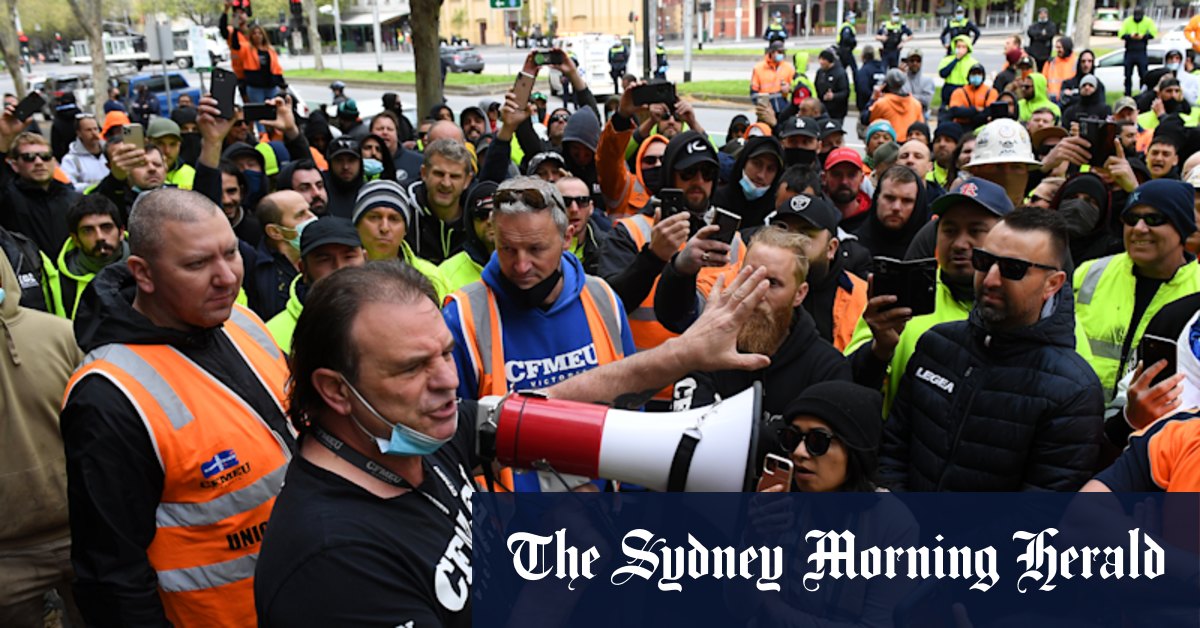 CFMEU outbreak: President tests positive, Setka in isolation - Vimarsana News