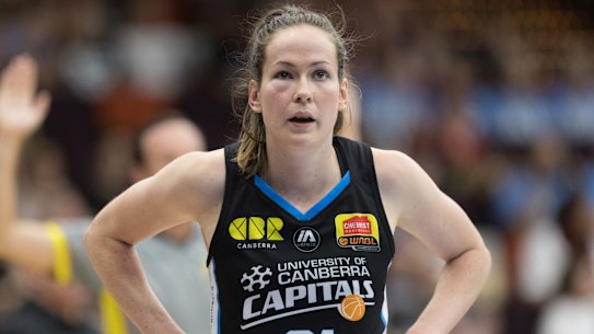 A mosquito was the culprit for Canberra Capitals forward Keely Froling's swolen eye.