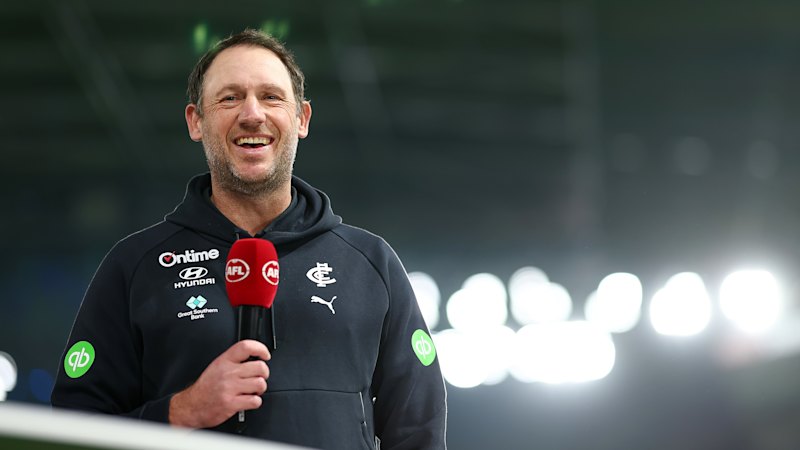 AFL LIVE: Walsh, Cripps star as Blues post sixth win in a row under unbeaten interim coach Josh Fraser; Collingwood, Richmond battle at MCG