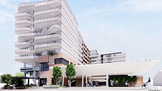An artist’s impression of the Ormond station proposed development.