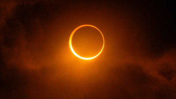 The 2024 solar eclipse, as seen in Puerto San Julian, Argentina.