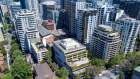 The six-level building at 41 McLaren Street,  foreground, has been bought by Stadia Capital.