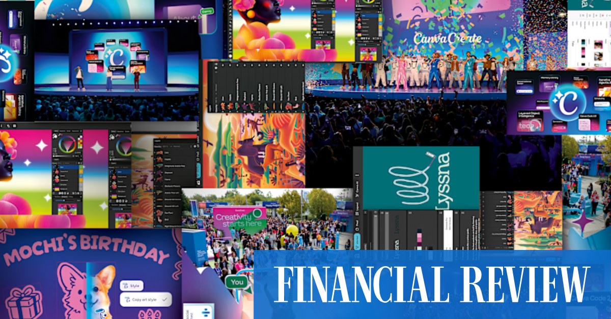 afr.com - Sarah Thompson, Kanika Sood, Angira Bharadwaj - Meu deus! Canva's plan for world domination hits speed bump