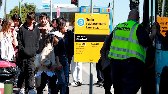 Commuters will be forced to catch replacement buses while a section of the Bankstown line is closed for about 12 months.
