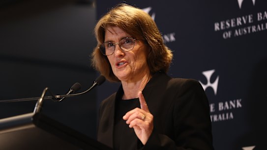 RBA governor Michele Bullock said people’s expectations for rate cuts in the next six months didn’t align with the board’s feeling.