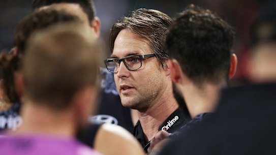 Carlton coach David Teague.