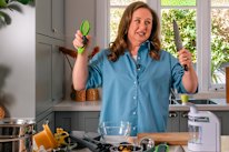 Brisbane comedian Mel Buttle has become an expert at decluttering the kitchen gadget drawer.