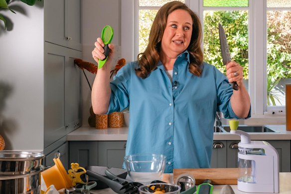 Brisbane comedian Mel Buttle has become an expert at decluttering the kitchen gadget drawer.