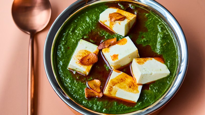 Adam Liaw’s palak paneer