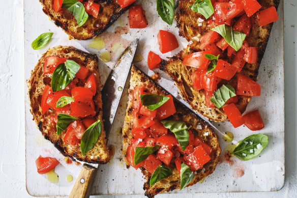 Classic bruschetta.