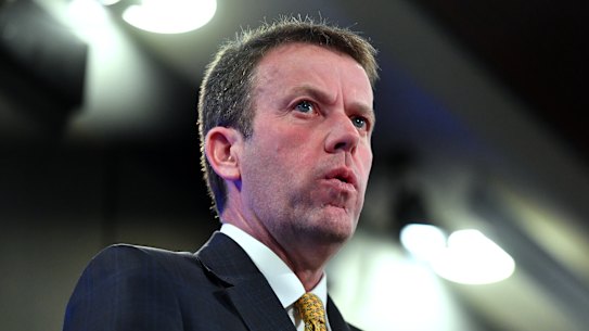 Minister for Education Dan Tehan at the National Press Club in Canberra.
