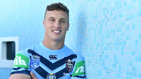 Jack of all trades: Jack Wighton gives Brad Fittler utility value off the Blues bench.