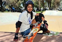 Dulani Van den Broek began skateboarding during the pandemic.