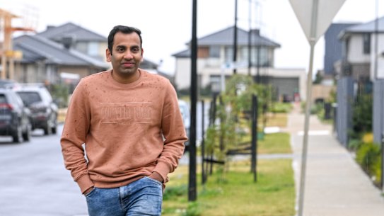 Praveen Mandala bought his block in the Woodlea estate when it first launched in 2015 and said prices are now “shooting up”. 