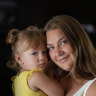 Ivana Crcic and her now two-year-old daughter Romana