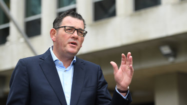 Premier Daniel Andrews has announced school holidays will be brought forward to Tuesday but no decision has been made about when schools will re-open. 
