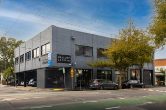 The double-storey office-warehouse at 140-142 Langridge Street.