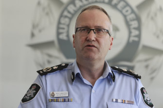 Australian Federal Police Deputy Commissioner Ian McCartney.