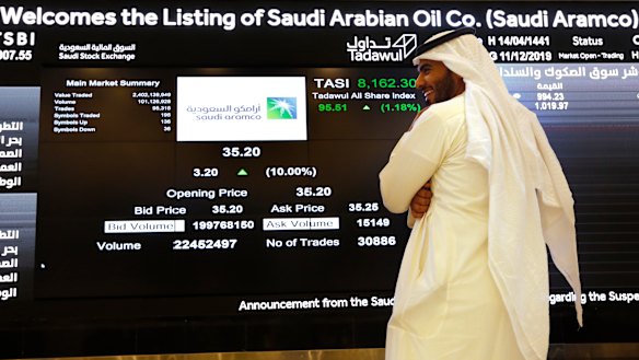 Aramco shares have steadily gained since listing last month. 