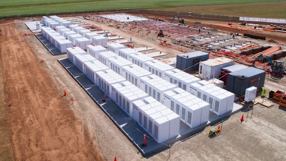Tesla’s ‘big battery’ in Hornsdale, South Australia.