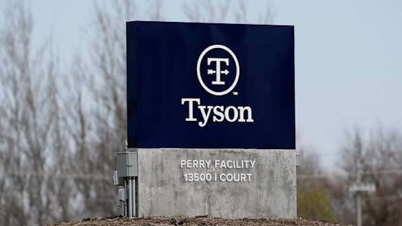 The Tyson Foods pork plant in Iowa.
