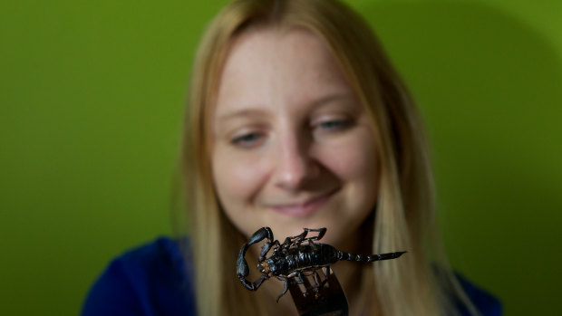 Skye Blackburn's edible insect range includes scorpions. 