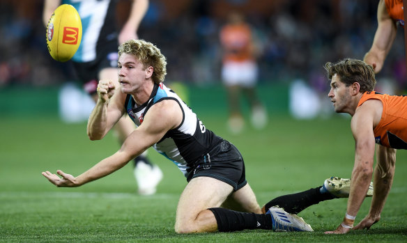 No.1 draft pick Jason Horne-Francis looks a long-term star for Port Adelaide.