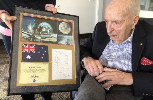 Professor Ross Taylor was the first to analyse a moon rock brought back to Earth by Apollo 11.