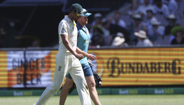 Mitchell Starc injured his finger on Boxing Day.