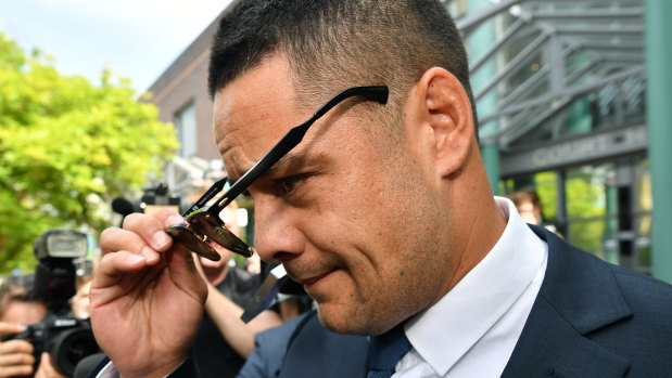 Turmoil: Jarryd Hayne is facing legal action at home and abroad.