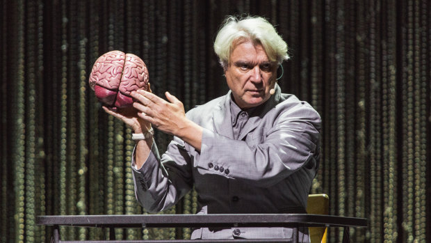 David Byrne gives us a piece of his mind in opening number <i>Here</i>.