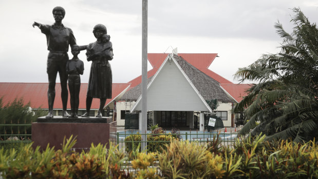 Elections ahead: Vanuatu's Parliament in Port Vila.