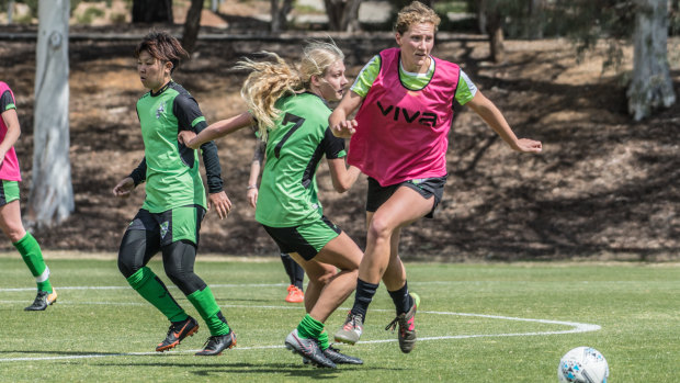 Canberra United recruit Natasha Prior is one of the new faces at the W-League club.