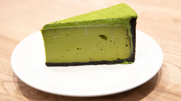 Cedric's matcha-flavoured cheesecakes have won an online following. 