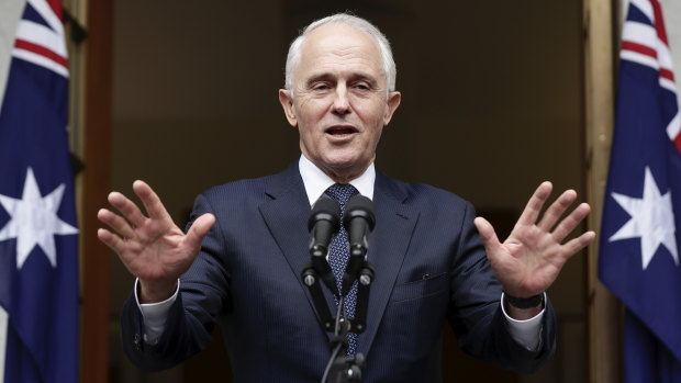 Prime Minister Malcolm Turnbull addresses the media on Thursday.