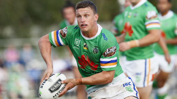 Fresh start: Jack Wighton is looking forward to playing in the halves for the Raiders.