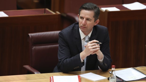Finance Minister Simon Birmingham has reported a pay offer was voted down by politicians' staff.