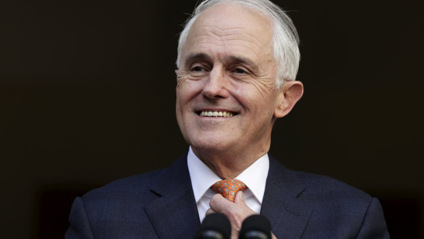 At his final press conference as PM, Malcolm Turnbull was cheerful and upbeat. 